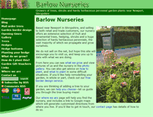 Tablet Screenshot of barlownurseries.co.uk